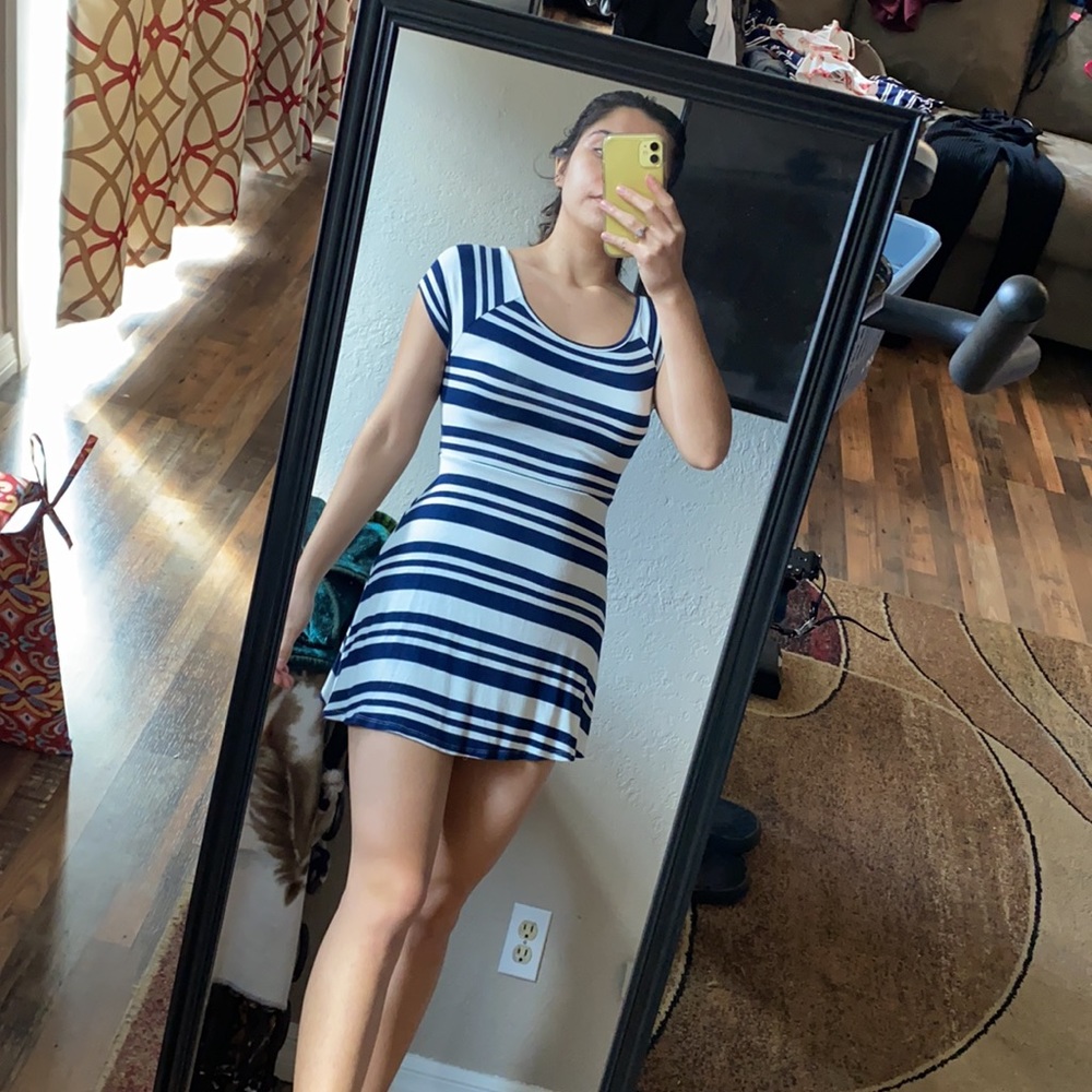 Never worn blue and white dress #2